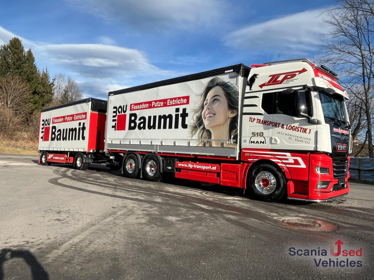 MAN TGX 26.510 6x2-4 LL Pritsche + Anhänger - Xe tải thùng mui bạt: hình 2 MAN TGX 26.510 6x2-4 LL Pritsche + Anhänger - Xe tải thùng mui bạt: hình 2