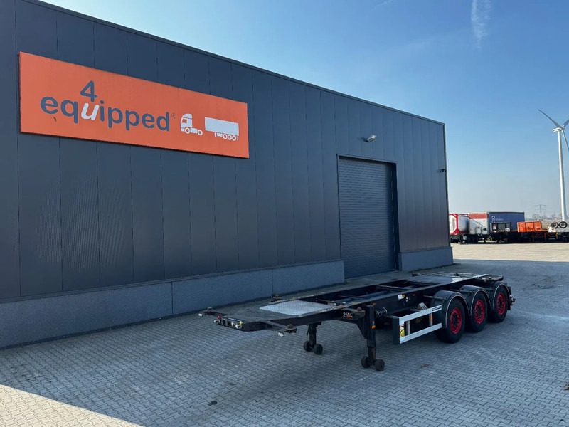 Burg 20FT/3-axles, SAF INTRADISC, ADR (EXII, EXII, FL, AT), 2x LIFTAXLE, NL-Chassis, APK/ADR:06/2025 - Xe chở container/ Sơ mi rơ moóc hoán đổi thân: hình 1 Burg 20FT/3-axles, SAF INTRADISC, ADR (EXII, EXII, FL, AT), 2x LIFTAXLE, NL-Chassis, APK/ADR:06/2025 - Xe chở container/ Sơ mi rơ moóc hoán đổi thân: hình 1