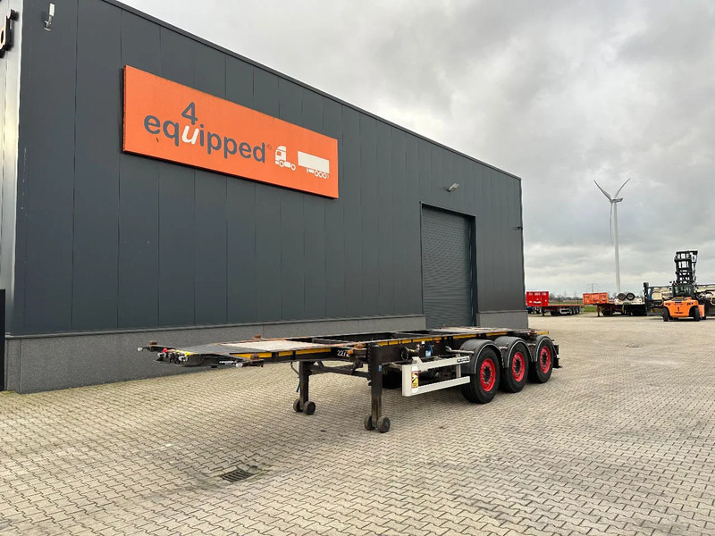 Burg 25X 20FT ADR (EX/II, EX/III, FL, AT) Chassis, Empty weight : 3.690kg, SAF INTRADISC, 2x Liftaxle, NL-chassis - Xe chở container/ Sơ mi rơ moóc hoán đổi thân: hình 1 Burg 25X 20FT ADR (EX/II, EX/III, FL, AT) Chassis, Empty weight : 3.690kg, SAF INTRADISC, 2x Liftaxle, NL-chassis - Xe chở container/ Sơ mi rơ moóc hoán đổi thân: hình 1