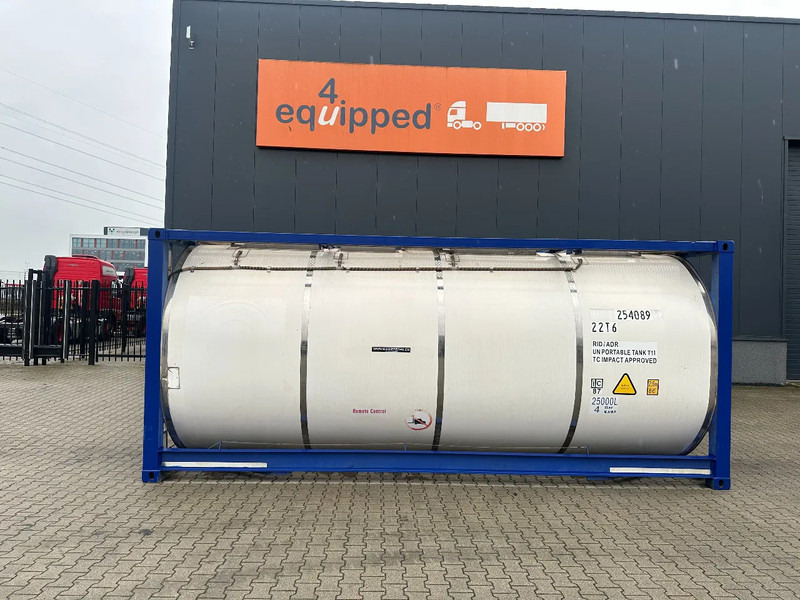 CIMC 20FT ISO, 25.060L / 1-COMP / 3 BAFFELS / T11 / 4 manholes / ADR valid until 10/2027 - Bồn chứa: hình 2 CIMC 20FT ISO, 25.060L / 1-COMP / 3 BAFFELS / T11 / 4 manholes / ADR valid until 10/2027 - Bồn chứa: hình 2