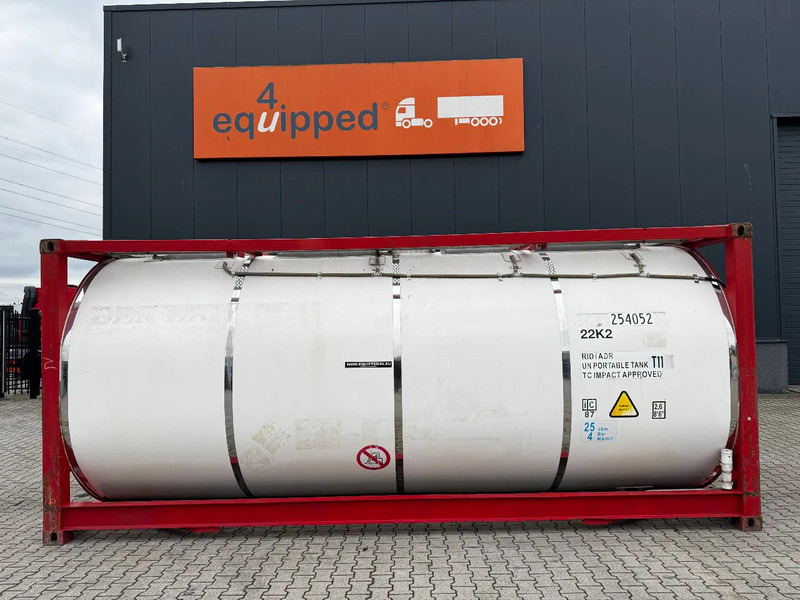 CIMC 20FT ISO, 25.080L / 1-COMP / 3 BAFFELS / T12 / 4 manholes / ADR valid until 02/2027 - Bồn chứa: hình 2 CIMC 20FT ISO, 25.080L / 1-COMP / 3 BAFFELS / T12 / 4 manholes / ADR valid until 02/2027 - Bồn chứa: hình 2