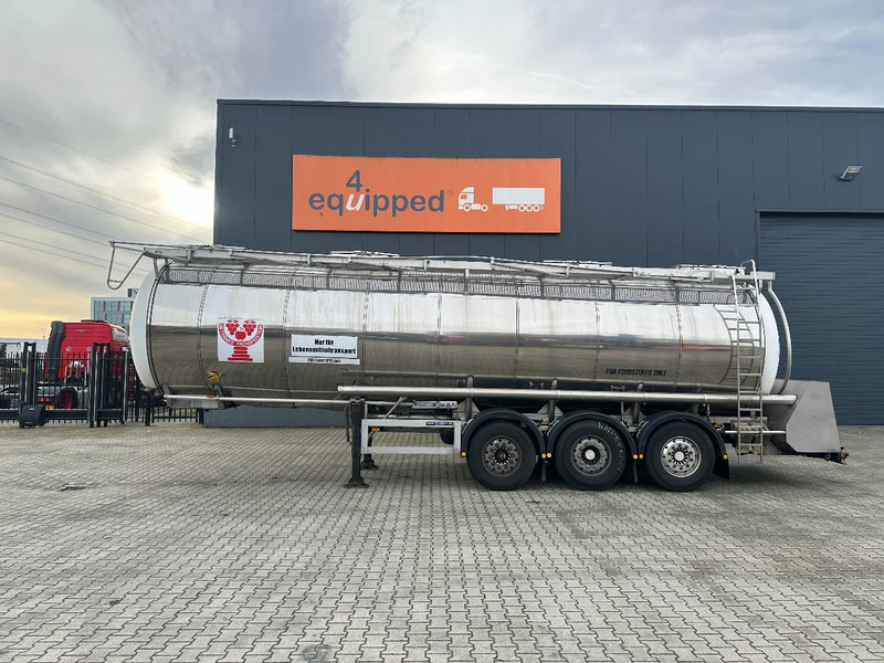Feldbinder LEBENSMITTEL / LEVENSMIDDELEN FOOD / 33.500L / 3-COMP / PUMPE / INOX / NL-trailer / APK: 10-2026 - Sơ mi rơ moóc bồn: hình 2 Feldbinder LEBENSMITTEL / LEVENSMIDDELEN FOOD / 33.500L / 3-COMP / PUMPE / INOX / NL-trailer / APK: 10-2026 - Sơ mi rơ moóc bồn: hình 2