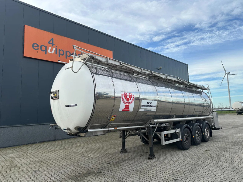 Feldbinder LEBENSMITTEL / LEVENSMIDDELEN FOOD / 33.500L / 3-COMP / PUMPE / INOX / NL-trailer / APK: 10-2026 - Sơ mi rơ moóc bồn: hình 1 Feldbinder LEBENSMITTEL / LEVENSMIDDELEN FOOD / 33.500L / 3-COMP / PUMPE / INOX / NL-trailer / APK: 10-2026 - Sơ mi rơ moóc bồn: hình 1