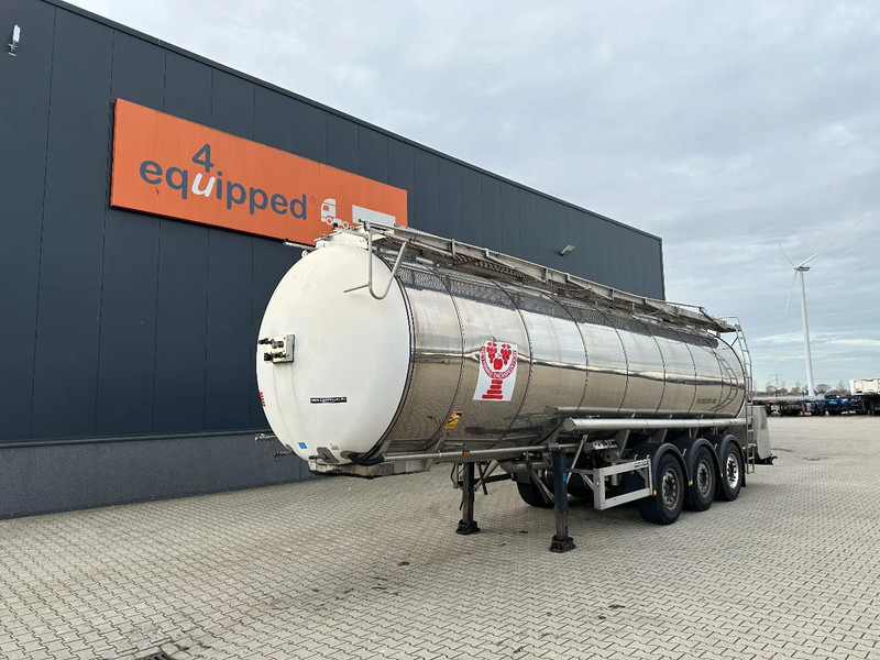 Feldbinder LEVENSMIDDELEN / FOOD / LEBENSMITTEL / 33.500L / 3-COMP / POMP / NL-trailer / APK: 09-2026, 10x beschikbaar - Sơ mi rơ moóc bồn: hình 1 Feldbinder LEVENSMIDDELEN / FOOD / LEBENSMITTEL / 33.500L / 3-COMP / POMP / NL-trailer / APK: 09-2026, 10x beschikbaar - Sơ mi rơ moóc bồn: hình 1