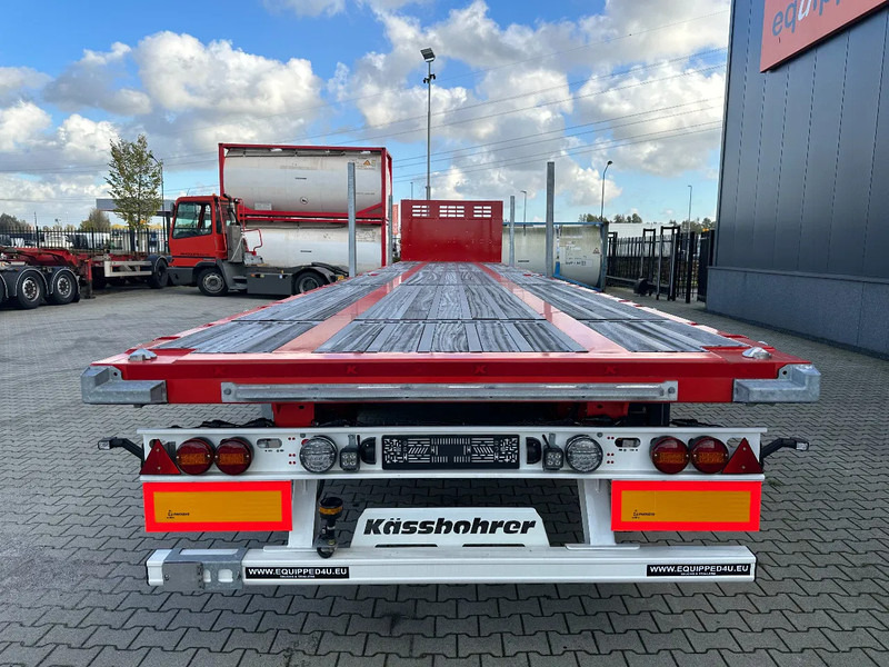 Kässbohrer NEU Heavy-Duty Platform, Heckbündig, Twistlocks (1x 40FT / 2x 20FT), ADR (EX/II, EX/III, FL, AT), Rungtasschen, Scheibebremsen - Sơ mi rơ moóc thùng lửng/ Phẳng: hình 4 Kässbohrer NEU Heavy-Duty Platform, Heckbündig, Twistlocks (1x 40FT / 2x 20FT), ADR (EX/II, EX/III, FL, AT), Rungtasschen, Scheibebremsen - Sơ mi rơ moóc thùng lửng/ Phẳng: hình 4