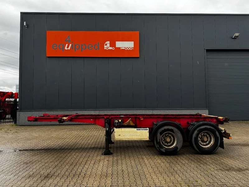 Krone 2-assig 20FT chassis, BPW + trommel, luchtvering, leeggewicht: 3.180kg - Xe chở container/ Sơ mi rơ moóc hoán đổi thân: hình 3 Krone 2-assig 20FT chassis, BPW + trommel, luchtvering, leeggewicht: 3.180kg - Xe chở container/ Sơ mi rơ moóc hoán đổi thân: hình 3