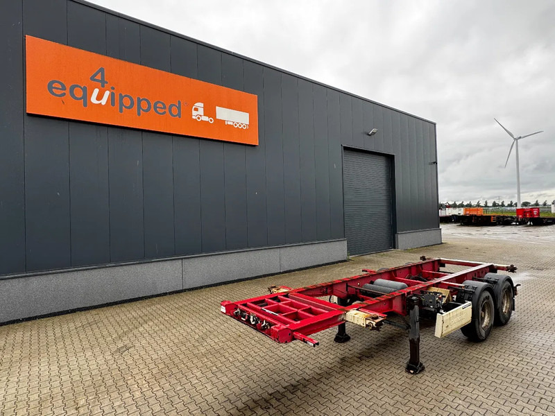 Krone 2-assig 20FT chassis, BPW + trommel, luchtvering, leeggewicht: 3.180kg - Xe chở container/ Sơ mi rơ moóc hoán đổi thân: hình 1 Krone 2-assig 20FT chassis, BPW + trommel, luchtvering, leeggewicht: 3.180kg - Xe chở container/ Sơ mi rơ moóc hoán đổi thân: hình 1