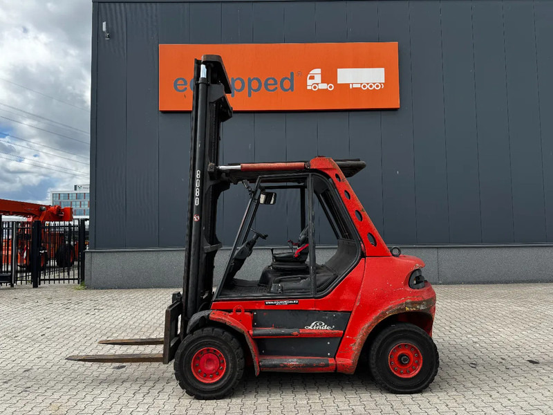 Linde H80D FORKLIFT, 8000KG, duplex, 6 cil. Deutz diesel, 14.934hrs, - Xe nâng diesel: hình 2 Linde H80D FORKLIFT, 8000KG, duplex, 6 cil. Deutz diesel, 14.934hrs, - Xe nâng diesel: hình 2
