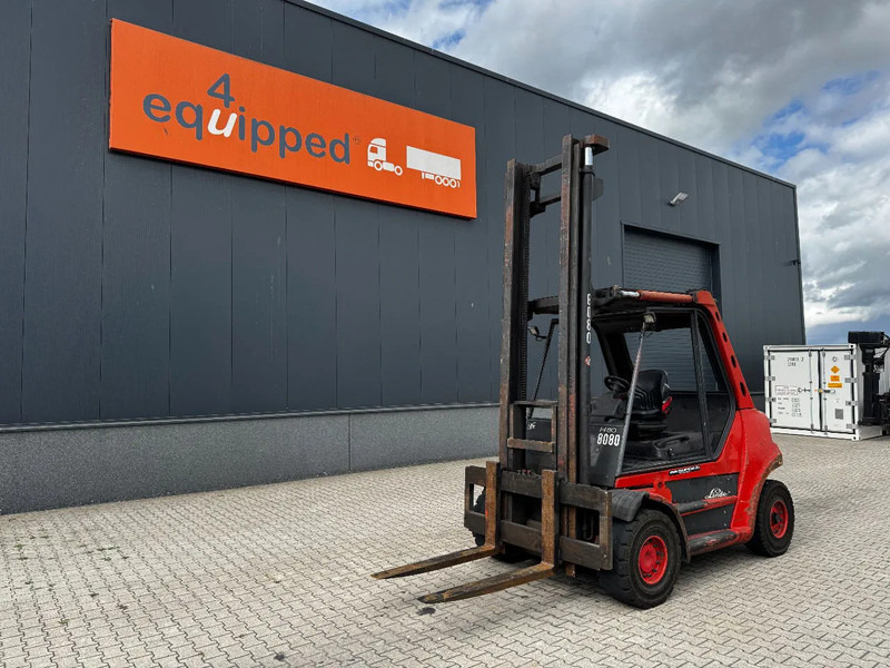 Linde H80D FORKLIFT, 8000KG, duplex, 6 cil. Deutz diesel, 14.934hrs, - Xe nâng diesel: hình 1 Linde H80D FORKLIFT, 8000KG, duplex, 6 cil. Deutz diesel, 14.934hrs, - Xe nâng diesel: hình 1