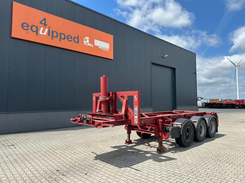 Van Hool 3 AXLE 20FT KIEP-CHASSIS, BPW + TROMMELREMMEN - Xe chở container/ Sơ mi rơ moóc hoán đổi thân: hình 1 Van Hool 3 AXLE 20FT KIEP-CHASSIS, BPW + TROMMELREMMEN - Xe chở container/ Sơ mi rơ moóc hoán đổi thân: hình 1