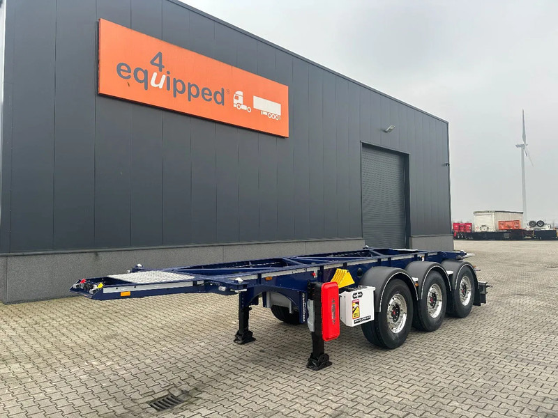 Van Hool NEW / DIRECT AVAILABLE 20FT ADR-CHASSIS, EMPTY WEIGHT: 3.300KG, DISCBRAKES, 3x available, ALU WHEELS - Xe chở container/ Sơ mi rơ moóc hoán đổi thân: hình 1 Van Hool NEW / DIRECT AVAILABLE 20FT ADR-CHASSIS, EMPTY WEIGHT: 3.300KG, DISCBRAKES, 3x available, ALU WHEELS - Xe chở container/ Sơ mi rơ moóc hoán đổi thân: hình 1