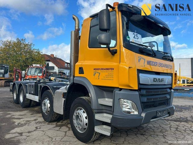 DAF CF 450/Abrollkipper HYVA 30-67-S 30TON/Lenkachse - Xe tải nâng móc: hình 1 DAF CF 450/Abrollkipper HYVA 30-67-S 30TON/Lenkachse - Xe tải nâng móc: hình 1