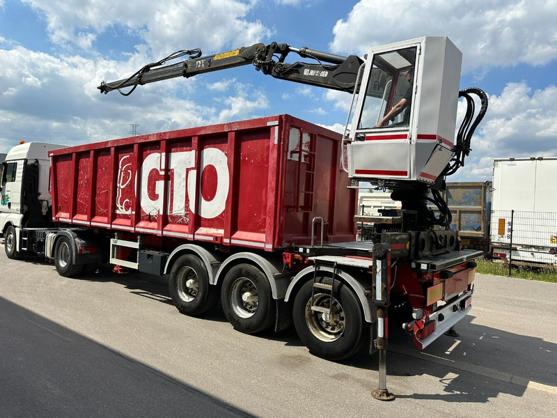 LAG 3-AXLES ALU BOX + CRANE JONSORED 1090 DT-CORTO + CABIN - 2x EXTENDABLE - 5/6 F - BELGIAN PAPERS - Sơ mi rơ moóc thùng lửng/ Phẳng: hình 1 LAG 3-AXLES ALU BOX + CRANE JONSORED 1090 DT-CORTO + CABIN - 2x EXTENDABLE - 5/6 F - BELGIAN PAPERS - Sơ mi rơ moóc thùng lửng/ Phẳng: hình 1