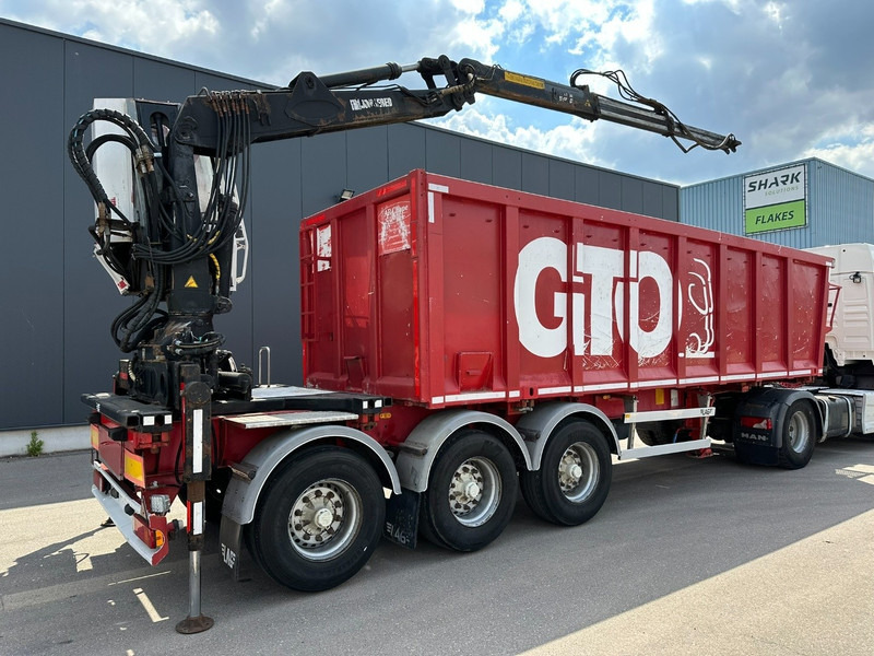 LAG 3-AXLES ALU BOX + CRANE JONSORED 1090 DT-CORTO + CABIN - 2x EXTENDABLE - 5/6 F - BELGIAN PAPERS - Sơ mi rơ moóc thùng lửng/ Phẳng: hình 2 LAG 3-AXLES ALU BOX + CRANE JONSORED 1090 DT-CORTO + CABIN - 2x EXTENDABLE - 5/6 F - BELGIAN PAPERS - Sơ mi rơ moóc thùng lửng/ Phẳng: hình 2