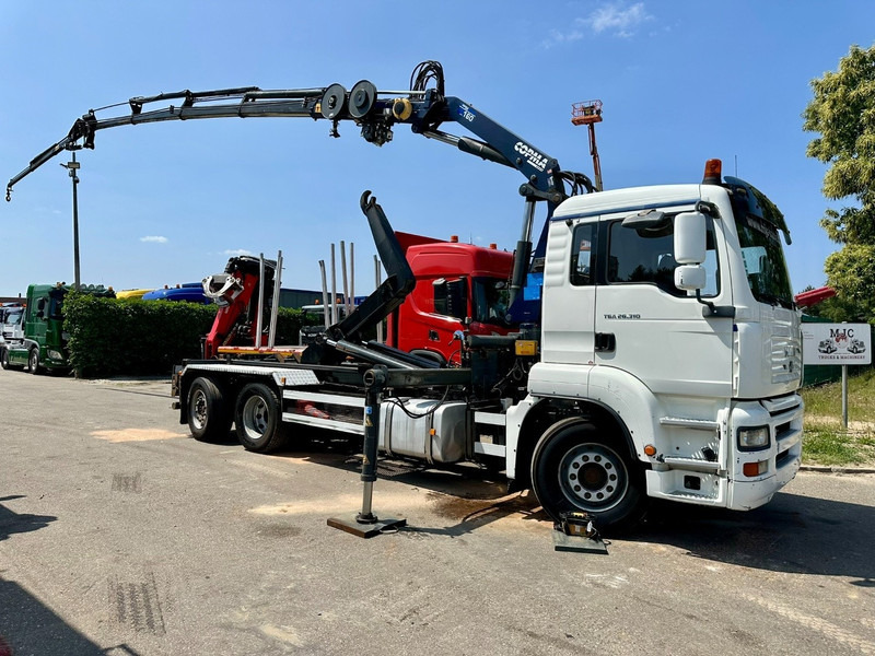 MAN TGA 26.310 6X2 HOOKLIFT + CRANE COPMA 160.4 + JIB J2 + WINCH - RADIO - LIFT + STEERING AXLE - EURO 3 - BE - Xe cẩu tự hành: hình 1 MAN TGA 26.310 6X2 HOOKLIFT + CRANE COPMA 160.4 + JIB J2 + WINCH - RADIO - LIFT + STEERING AXLE - EURO 3 - BE - Xe cẩu tự hành: hình 1
