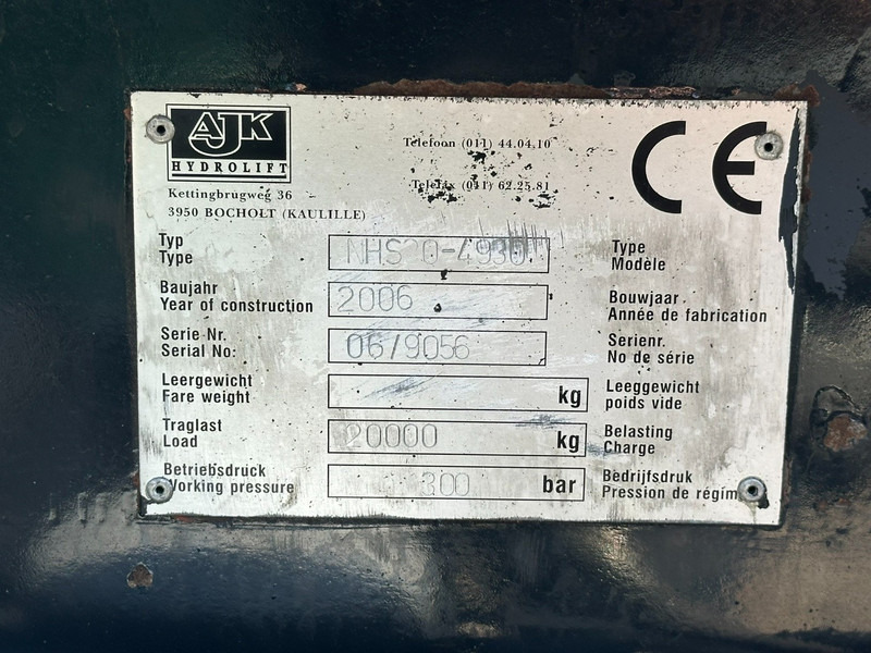Xe tải nâng móc MAN TGA 33.400 6X4 HOOKLIFT AJK NHS20-4930mm - WB 3m60 - MANUAL ZF - STEEL SPRING / BLATT - BIG AXLES / AP ACHSEN: hình 9