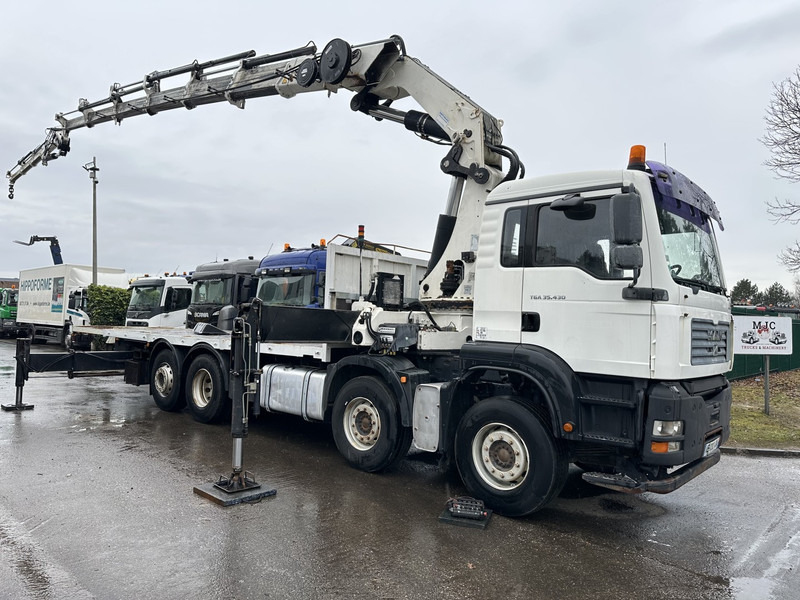 MAN TGA 35.430 8x2 + CRANE HIAB 700 E-6 + JIB 165X-3 - RETARDER - PLATFORM 6m70~8m50 EXTENDABLE - MANUAL GEARBOX ZF - LIFT + STEERING AXLE - Xe cẩu tự hành: hình 1 MAN TGA 35.430 8x2 + CRANE HIAB 700 E-6 + JIB 165X-3 - RETARDER - PLATFORM 6m70~8m50 EXTENDABLE - MANUAL GEARBOX ZF - LIFT + STEERING AXLE - Xe cẩu tự hành: hình 1