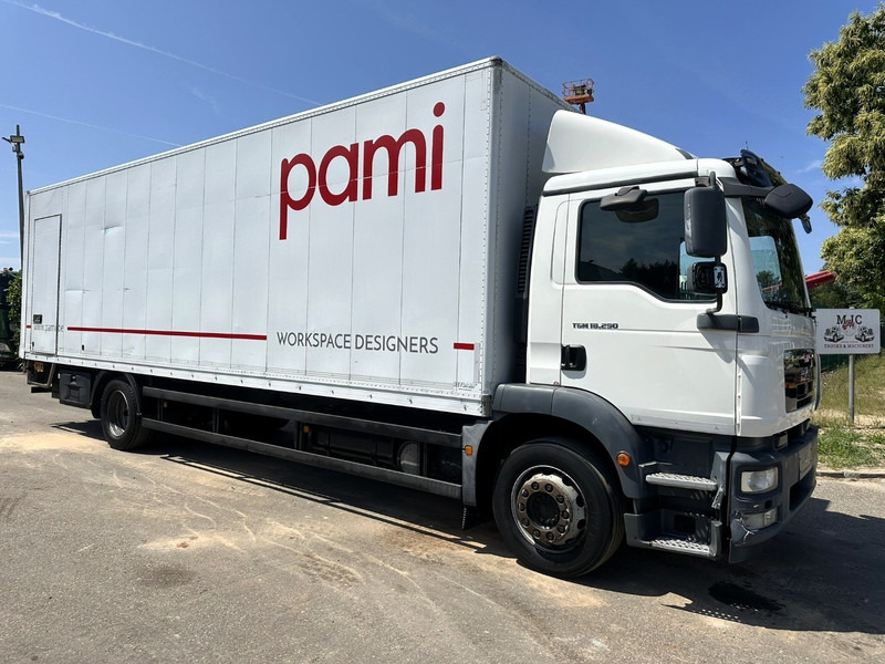 MAN TGM 18.290 CLOSED BOX 8m80 x 2m48 x 2m48 - EURO 5 - AIR SUSP - A/C - TAILLIFT 2000kg - BELGIAN TRUCK - Xe tải hộp: hình 1 MAN TGM 18.290 CLOSED BOX 8m80 x 2m48 x 2m48 - EURO 5 - AIR SUSP - A/C - TAILLIFT 2000kg - BELGIAN TRUCK - Xe tải hộp: hình 1