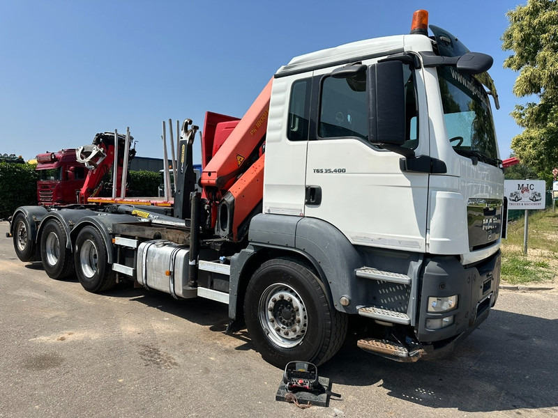 MAN TGS 35.400 8x4 TRIDEM HOOKLIFT T22 + CRANE PALFINGER PK 18001 EH + RADIO - EURO 5 - LIFT/STEERING AXLE - BE TRUCK - Xe tải nâng móc, Xe cẩu tự hành: hình 3 MAN TGS 35.400 8x4 TRIDEM HOOKLIFT T22 + CRANE PALFINGER PK 18001 EH + RADIO - EURO 5 - LIFT/STEERING AXLE - BE TRUCK - Xe tải nâng móc, Xe cẩu tự hành: hình 3