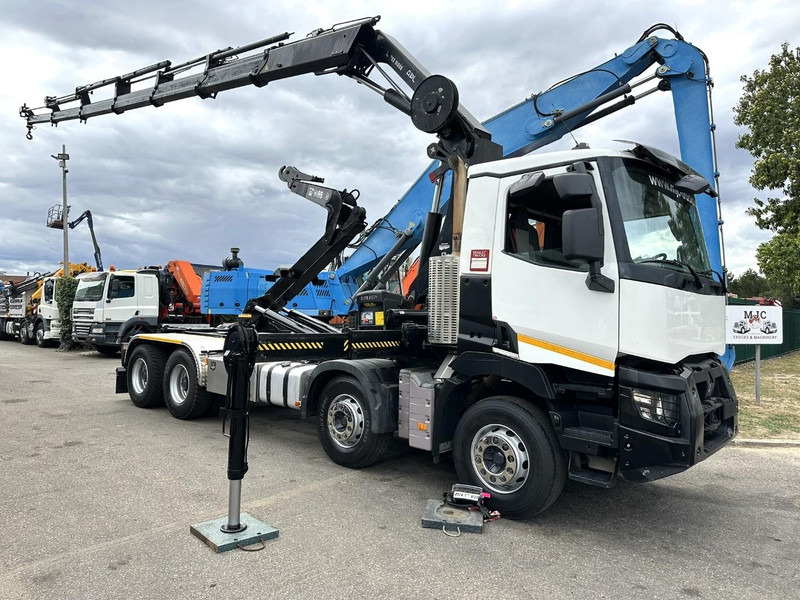Renault C460 8x4 HOOKLIFT + (19m!) CRANE HIAB 288 E-6 HIDUO - RADIO - 5/6 F - STEEL SPRING / HUB REDUCTION - BE TRUCK - Xe tải nâng móc, Xe cẩu tự hành: hình 1 Renault C460 8x4 HOOKLIFT + (19m!) CRANE HIAB 288 E-6 HIDUO - RADIO - 5/6 F - STEEL SPRING / HUB REDUCTION - BE TRUCK - Xe tải nâng móc, Xe cẩu tự hành: hình 1