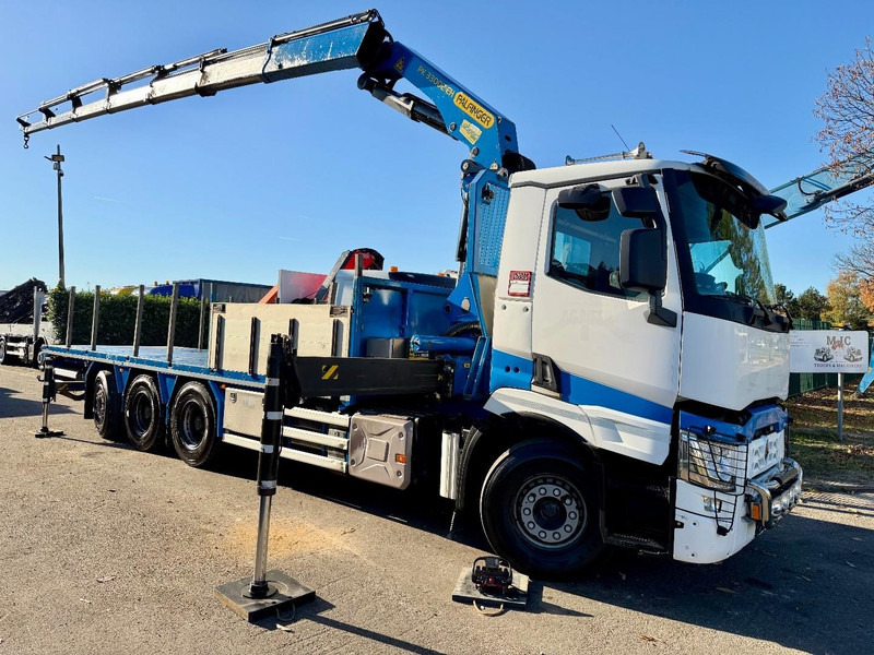 Renault C480 8x4 Pritsche + Kran (20m!) PALFINGER PK33002-EH E (6x) - PLATFORM 8m25 - LIFT/STEERING - GOOD TIRES - BE TRUCK - Xe tải thùng lửng/ Phẳng, Xe cẩu tự hành: hình 2 Renault C480 8x4 Pritsche + Kran (20m!) PALFINGER PK33002-EH E (6x) - PLATFORM 8m25 - LIFT/STEERING - GOOD TIRES - BE TRUCK - Xe tải thùng lửng/ Phẳng, Xe cẩu tự hành: hình 2