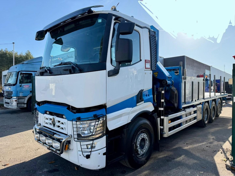 Renault C480 8x4 TRIDEM + CRANE (20m!) PALFINGER PK33002-EH E (6x) - PLATFORM 8m25 - LIFT/STEERING - GOOD TIRES - BE TRUCK - Xe cẩu tự hành: hình 3 Renault C480 8x4 TRIDEM + CRANE (20m!) PALFINGER PK33002-EH E (6x) - PLATFORM 8m25 - LIFT/STEERING - GOOD TIRES - BE TRUCK - Xe cẩu tự hành: hình 3