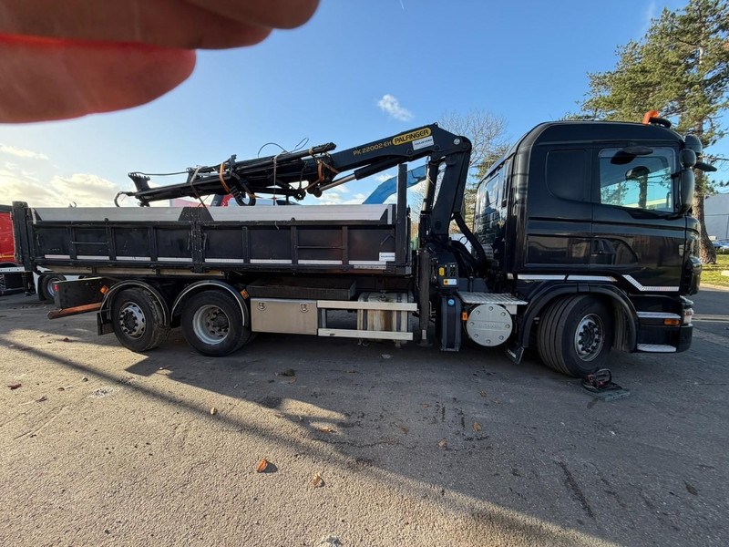 Scania G420 6x2 TIPPER + CRANE PALFINGER PK22002 C (4x) + GRABBER - LIFT + STEERING AXLE - DAMAGED CRANE - Xe ben, Xe cẩu tự hành: hình 4 Scania G420 6x2 TIPPER + CRANE PALFINGER PK22002 C (4x) + GRABBER - LIFT + STEERING AXLE - DAMAGED CRANE - Xe ben, Xe cẩu tự hành: hình 4