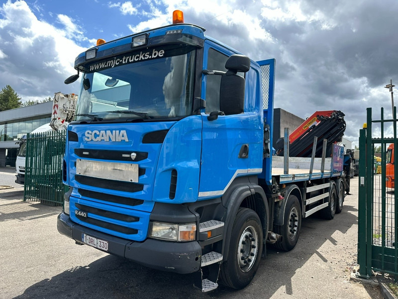 Scania G440 8x4 PRITSCHE + KRAN (26.5m!) PALFINGER PK78002 SH G 8x + 1 + WINCH - PLATFORM 6m25 - MANUAL - HUB REDUCTION - STEEL SPRING - EURO 5 - BE TRUCK - Xe tải thùng lửng/ Phẳng, Xe cẩu tự hành: hình 3 Scania G440 8x4 PRITSCHE + KRAN (26.5m!) PALFINGER PK78002 SH G 8x + 1 + WINCH - PLATFORM 6m25 - MANUAL - HUB REDUCTION - STEEL SPRING - EURO 5 - BE TRUCK - Xe tải thùng lửng/ Phẳng, Xe cẩu tự hành: hình 3