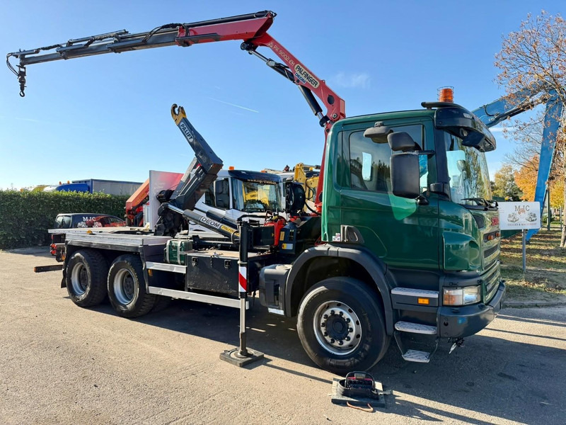 Scania P400 6x4 HOOKLIFT + CRANE PALFINGER PK9001 EH - RETARDER - 5/6F + ROTATOR + RADIO - WB 3m90 - EURO 5 - HUB REDUCTION / SPRING - BE TRUCK - Xe tải nâng móc, Xe cẩu tự hành: hình 1 Scania P400 6x4 HOOKLIFT + CRANE PALFINGER PK9001 EH - RETARDER - 5/6F + ROTATOR + RADIO - WB 3m90 - EURO 5 - HUB REDUCTION / SPRING - BE TRUCK - Xe tải nâng móc, Xe cẩu tự hành: hình 1