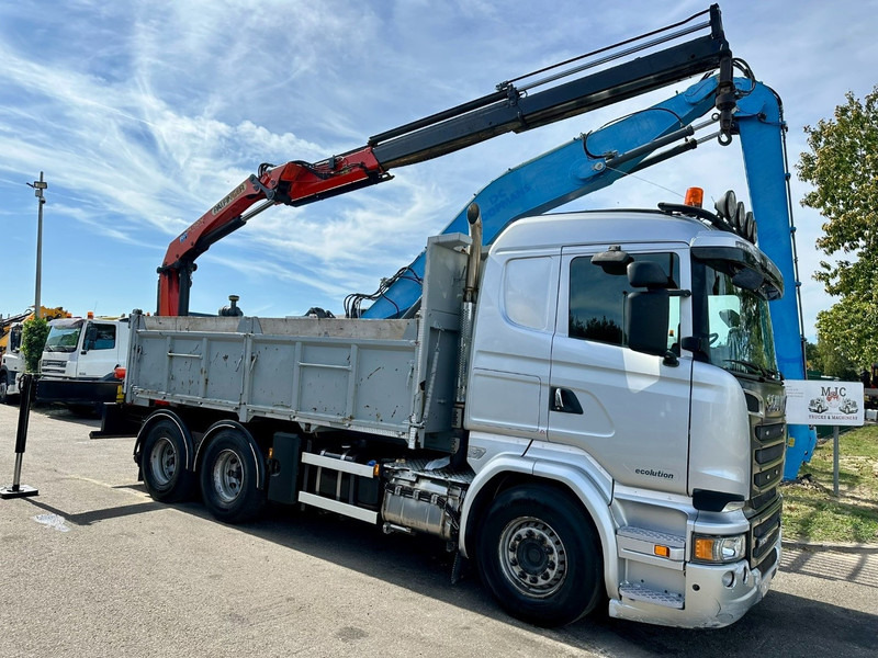 Scania R520 6x4 TIPPER + CRANE PALFINGER PK 15002 A - TRACTOR UNIT - RETARDER - *FULL AIR* - EUR 6 - BE TRUCK - Xe ben, Xe cẩu tự hành: hình 4 Scania R520 6x4 TIPPER + CRANE PALFINGER PK 15002 A - TRACTOR UNIT - RETARDER - *FULL AIR* - EUR 6 - BE TRUCK - Xe ben, Xe cẩu tự hành: hình 4