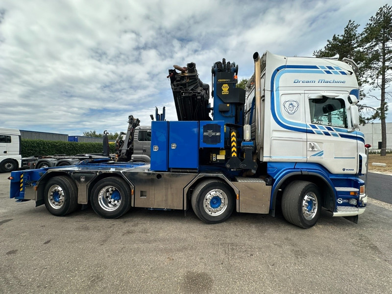 Xe đầu kéo Scania R500 8x2 ZSM + KRAN 100Tm! PALFINGER PK100002 G 8x + 1 ME - RETARDER - ALCOA DURA BRIGHT - LIFT + STEERING - 5/6 HYDR F - TÜV 05/2026 - TOP CONDITION: hình 12