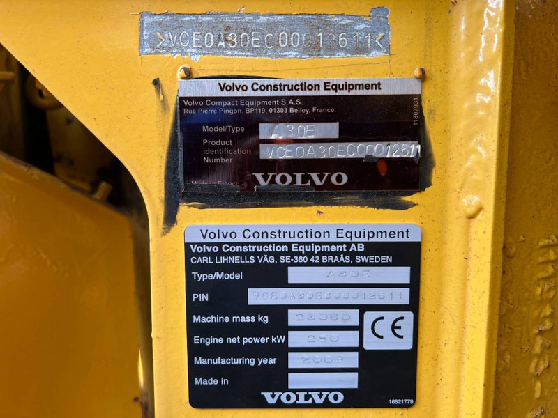 Volvo A30E - Xe ben đổ có khớp nối: hình 4 Volvo A30E - Xe ben đổ có khớp nối: hình 4