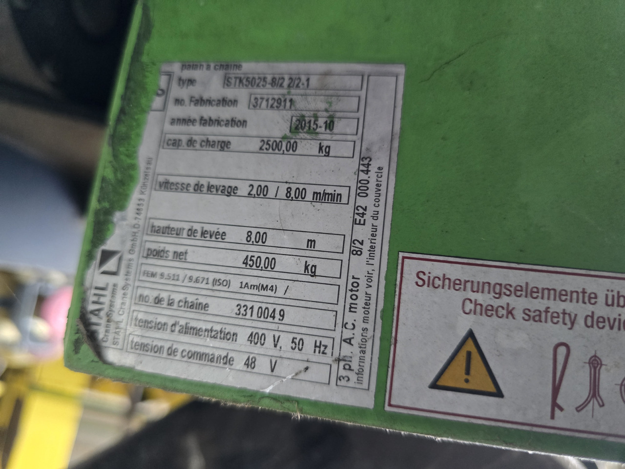 STAHL ST50 - Tay quay: hình 2 STAHL ST50 - Tay quay: hình 2