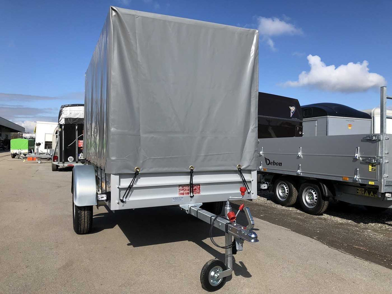 KOCH U4 mit Plane 1500 grau Kastenanhänger ungebremst - Rơ moóc xe hơi: hình 2 KOCH U4 mit Plane 1500 grau Kastenanhänger ungebremst - Rơ moóc xe hơi: hình 2