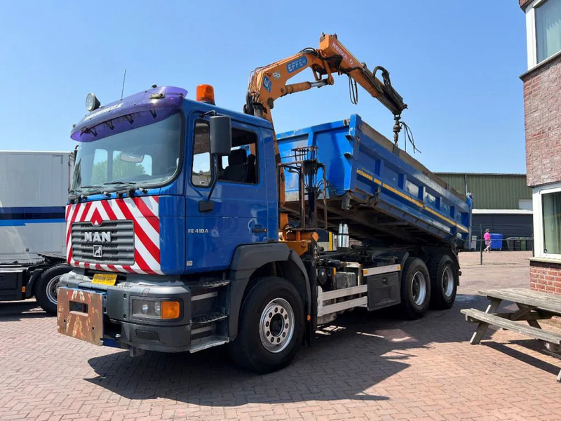 MAN 33 FE 33.410 6X4 KRAAN + KIPPER EURO 2 BLADGEVEERD - Xe ben, Xe cẩu tự hành: hình 2 MAN 33 FE 33.410 6X4 KRAAN + KIPPER EURO 2 BLADGEVEERD - Xe ben, Xe cẩu tự hành: hình 2