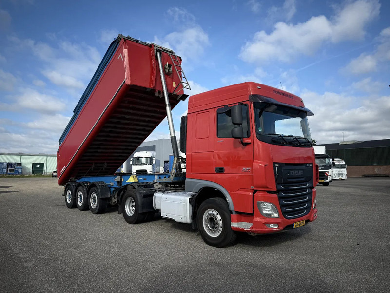 DAF XF 440 XF440 4X2 Komplett mit 2015 Schmitz Alu 27m3 Kipper €21899,- - Xe đầu kéo: hình 2 DAF XF 440 XF440 4X2 Komplett mit 2015 Schmitz Alu 27m3 Kipper €21899,- - Xe đầu kéo: hình 2