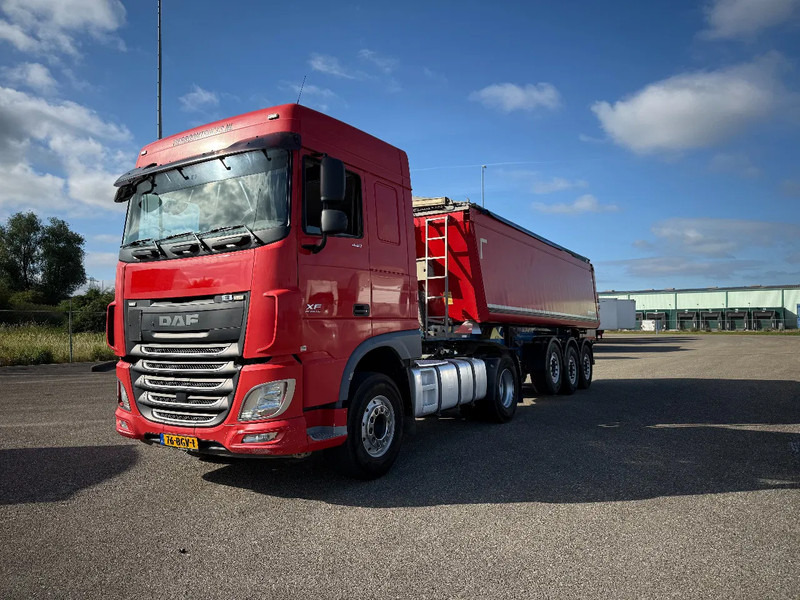 DAF XF 440 XF440 4X2 Komplett mit 2015 Schmitz Alu 27m3 Kipper €21899,- - Xe đầu kéo: hình 4 DAF XF 440 XF440 4X2 Komplett mit 2015 Schmitz Alu 27m3 Kipper €21899,- - Xe đầu kéo: hình 4