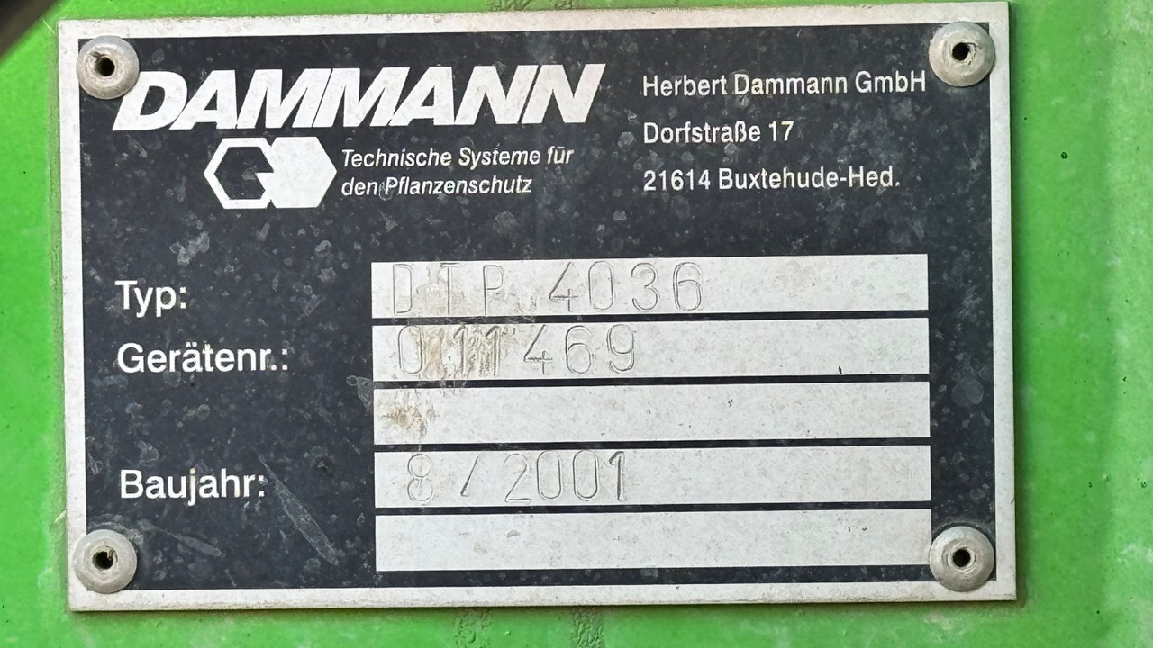 Dammann DTP 4036 ProfiClass in TOP Condition - Máy phun xịt tự hành: hình 4 Dammann DTP 4036 ProfiClass in TOP Condition - Máy phun xịt tự hành: hình 4