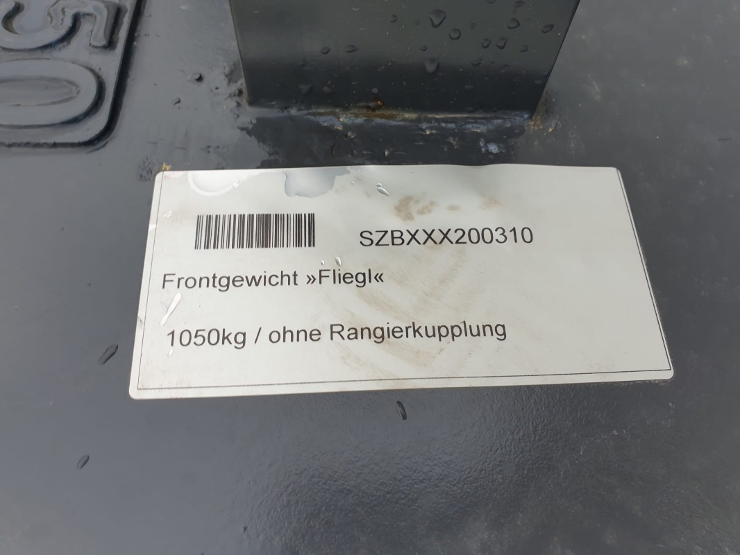 Fliegl GEWICHT 1.050KG - Đối trọng: hình 3 Fliegl GEWICHT 1.050KG - Đối trọng: hình 3