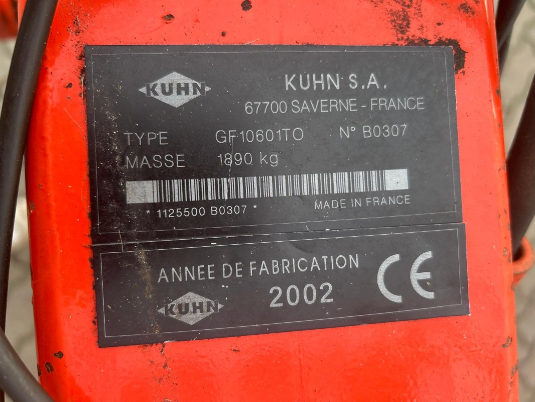 Kuhn GF 10601 TO - Dàn trải/ Cào: hình 3 Kuhn GF 10601 TO - Dàn trải/ Cào: hình 3
