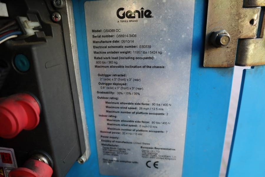 Máy nâng người hình kéo Genie GS4069 Electric, 14m Working Height, 363kg Capacit: hình 7