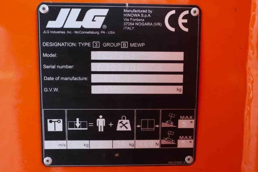 JLG EC520AJ Electric, 18m Working Height, 10.65m Reach - Xe nâng người nhiều khớp nối: hình 4 JLG EC520AJ Electric, 18m Working Height, 10.65m Reach - Xe nâng người nhiều khớp nối: hình 4