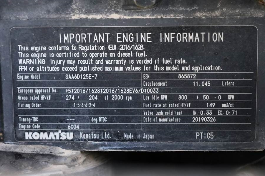 Máy xúc lật bánh lốp Komatsu WA470-8 Diesel, 4x4 Drive, Tamtron Weighting Syste: hình 18