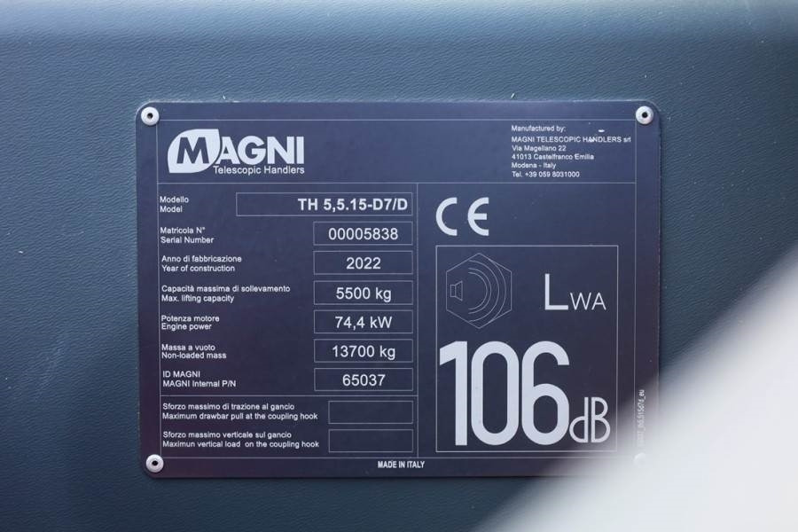 Xe nhấc hình viễn vọng kính Magni - TH5,5.15-D7/D Diesel, 4x4x4 Drive, 5.5t Ca: hình 6