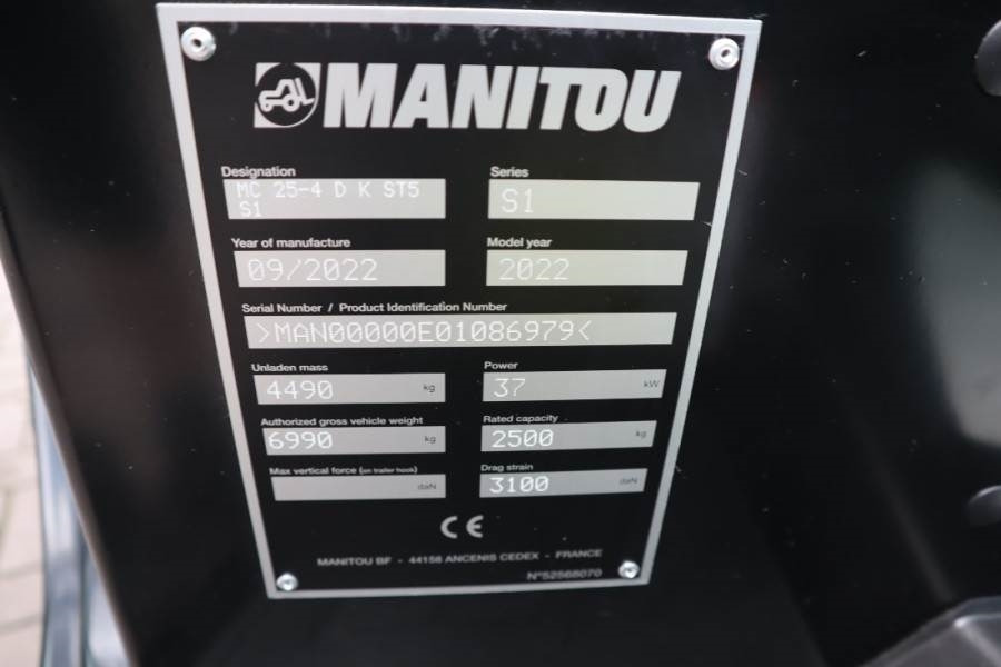 Manitou MC25-4 Valid Inspection, *Guarantee, Diesel, 4x4 D  - Xe nâng địa hình gồ ghề: hình 5 Manitou MC25-4 Valid Inspection, *Guarantee, Diesel, 4x4 D  - Xe nâng địa hình gồ ghề: hình 5