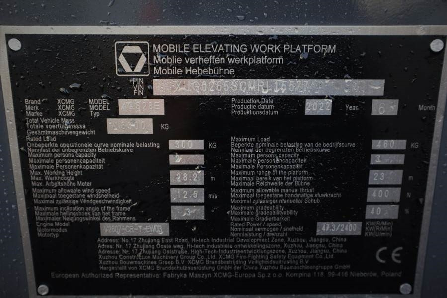 XCMG XGS28E Valid inspection, *Guarantee! Diesel, 4x4 D - Xe nâng người hình viễn vọng kính: hình 5 XCMG XGS28E Valid inspection, *Guarantee! Diesel, 4x4 D - Xe nâng người hình viễn vọng kính: hình 5