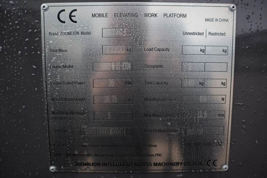 Xe nâng người hình viễn vọng kính Zoomlion ZT20J Valid inspection, *Guarantee! Diesel, 4x4x4: hình 6