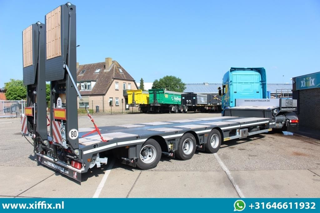 Faymonville TE Huur 3-ass. Semi dieplader met dubbele hydr. Kleppen en hefbed / - Sơ mi rơ moóc thùng thấp: hình 4 Faymonville TE Huur 3-ass. Semi dieplader met dubbele hydr. Kleppen en hefbed / - Sơ mi rơ moóc thùng thấp: hình 4
