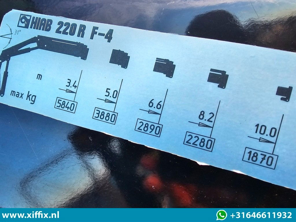 Sơ mi rơ moóc thùng thấp Floor 3-ass. Uitschuifbare semi dieplader met Hiab 22 ton/mtr. Kraan: hình 8