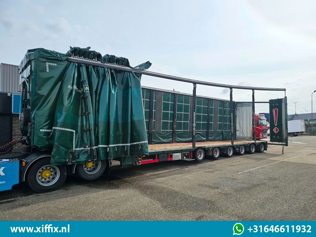 Meusburger 6-ass. Semi dieplader met elektrische huifopbouw / 3x naloop gestuurd - Sơ mi rơ moóc thùng thấp: hình 4 Meusburger 6-ass. Semi dieplader met elektrische huifopbouw / 3x naloop gestuurd - Sơ mi rơ moóc thùng thấp: hình 4